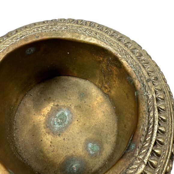 Antique 1900s North African Traditional Metal Crafted Bowl Tray Dish Hand Made - Picture 5 of 11